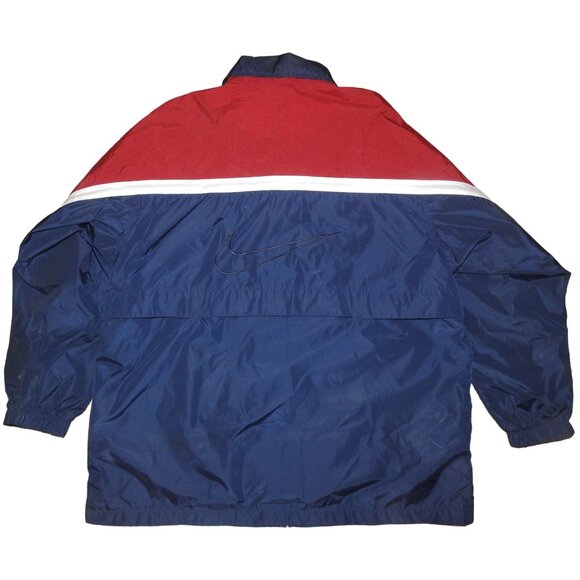 Vintage 1990s Nike White Label Full Zip Running Windbreaker Jacket Men's XL - Picture 11 of 13